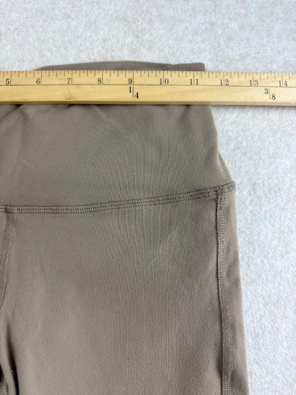 ALO Yoga Moto Leggings Women's Small Gray Ribbed Moto Panel Full Length Active